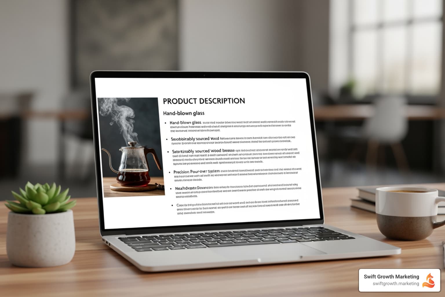 Shopify product descriptions