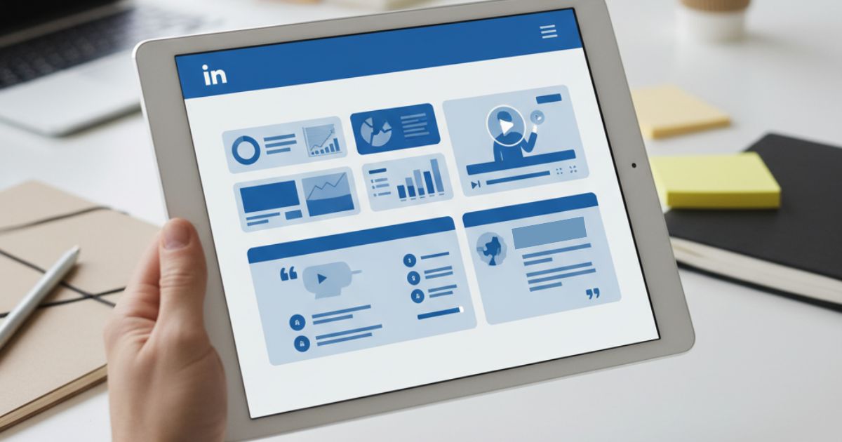 LinkedIn Post Types that Dominate B2B (And How to Use Them) - blog post image